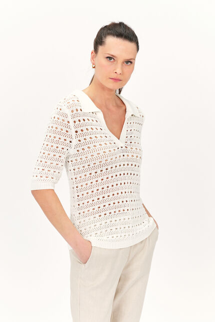 Pull misty ivoire femme