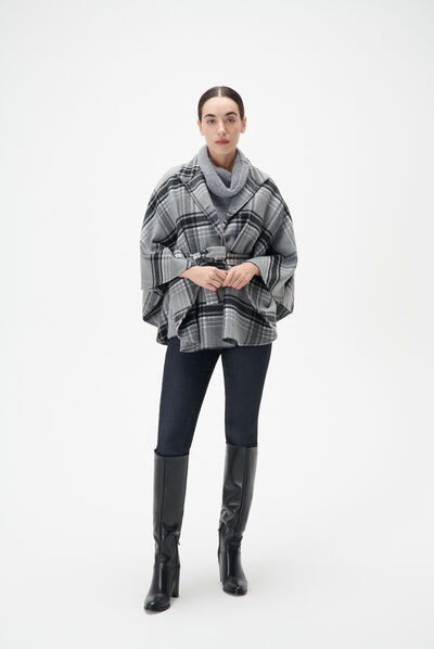 Poncho hacaro noir femme