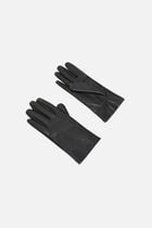 Nora natural leather gloves black woman