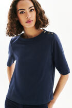 Tlucile t-shirt navy blue woman