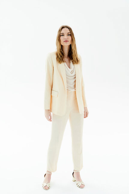 Veste volute creme femme