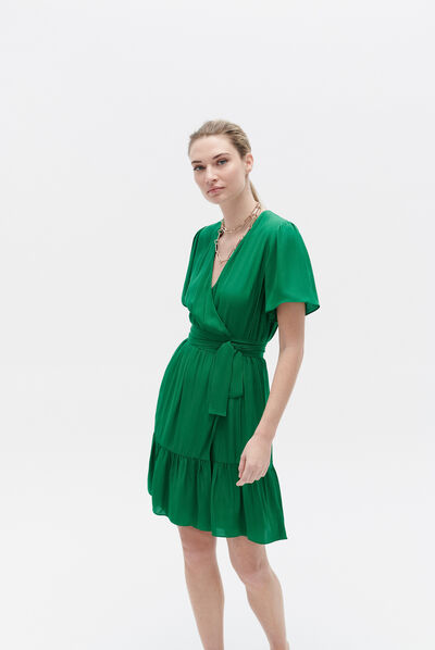 Robe rarielle vert menthe femme