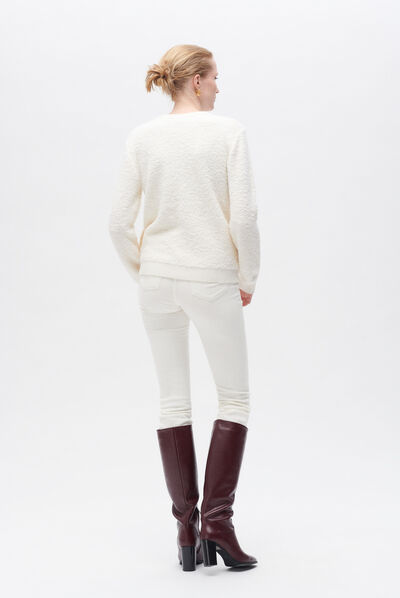 Veste will ecru femme