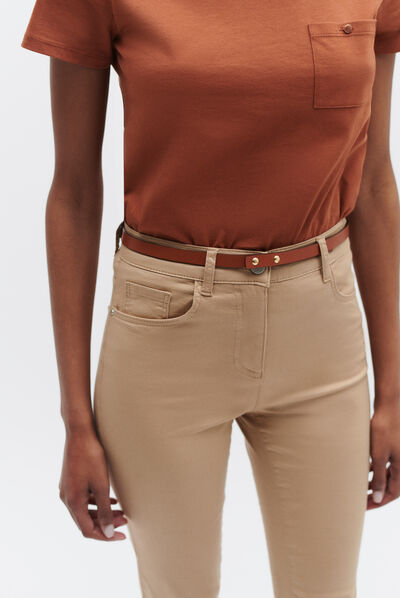 pantalon craig beige femme