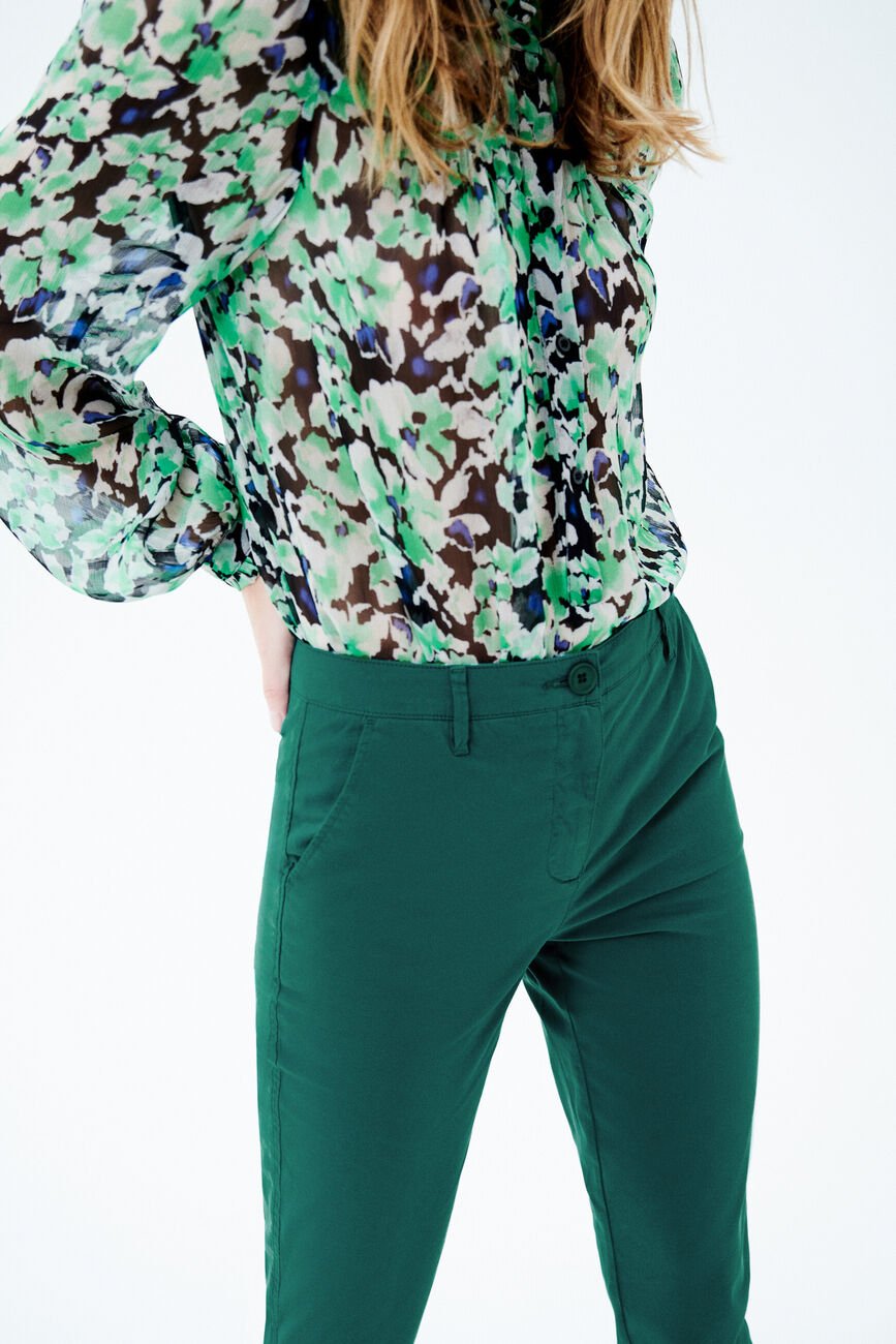 pantalon adelmo vert emeraude femme
