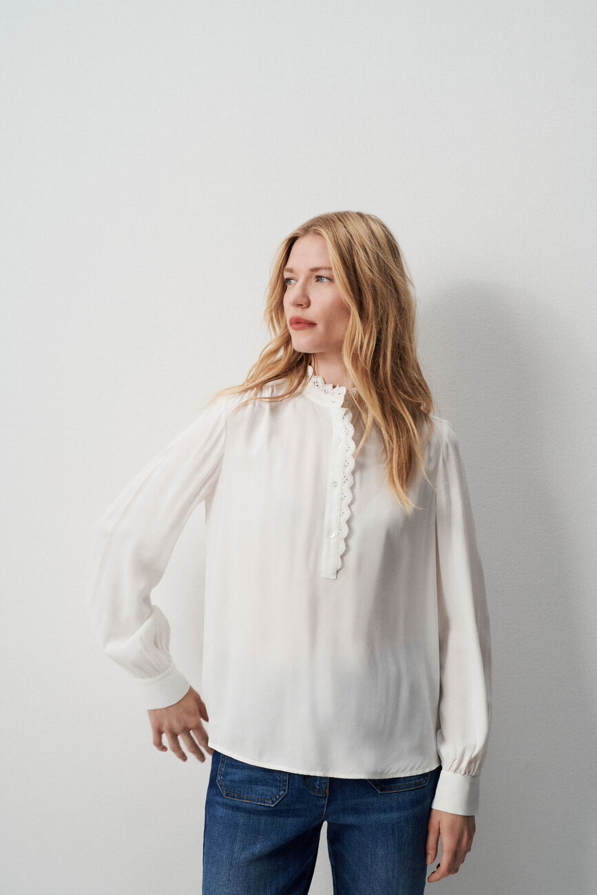 charlie blouse ivory woman