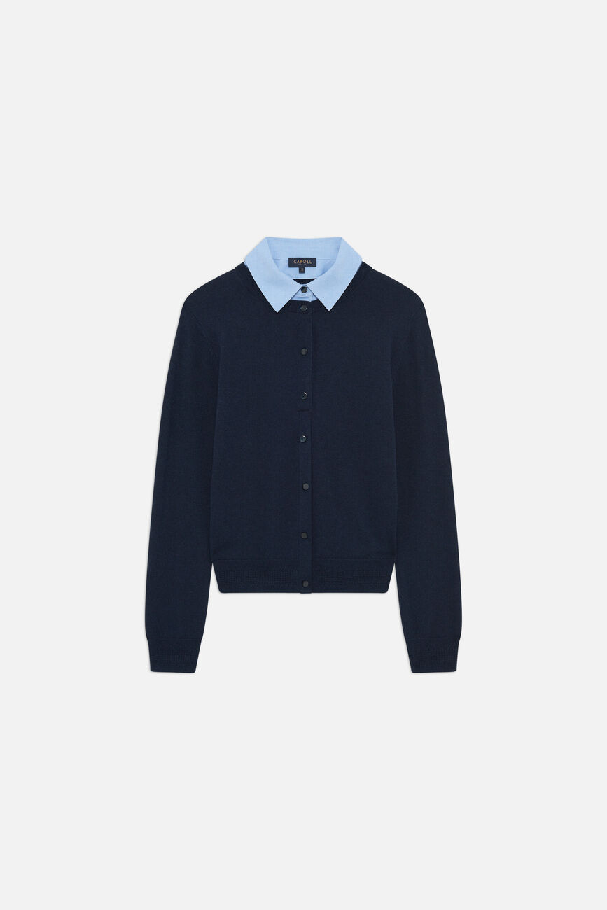 Pull Mléa bleu marine femme