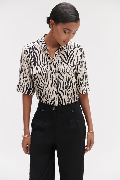Pantaloni Porter nero donna