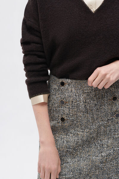 Jupe jary marron femme