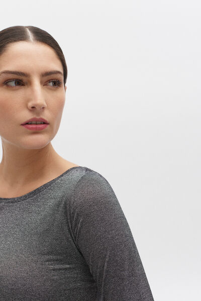 T-shirt Jude grigio argento donna