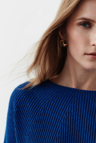 pull alma bleu electrique femme