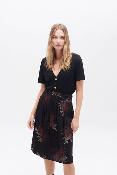 Jupe jiva noir femme