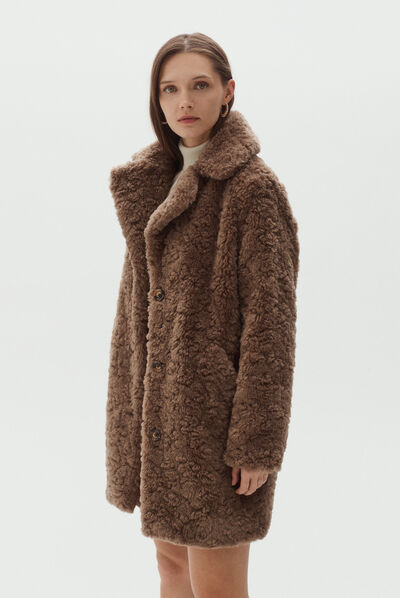 Cappotto Clovis grigio talpa donna