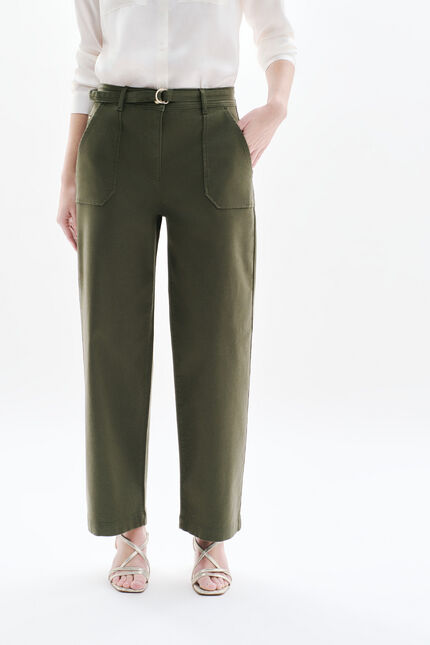 Pantalón Positano verde caqui mujer