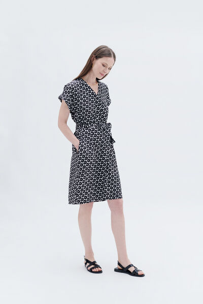 Vestido Rmaelle negro mujer