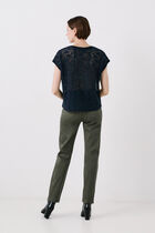 tnoe T-shirt navy blue woman