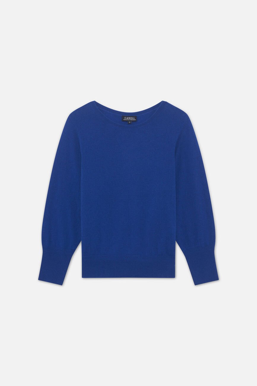 pullover mchelsea aus 100 % kaschmir blu elettrico damen