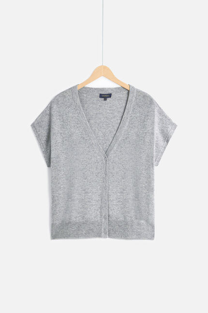 gilet lexie gris clair femme