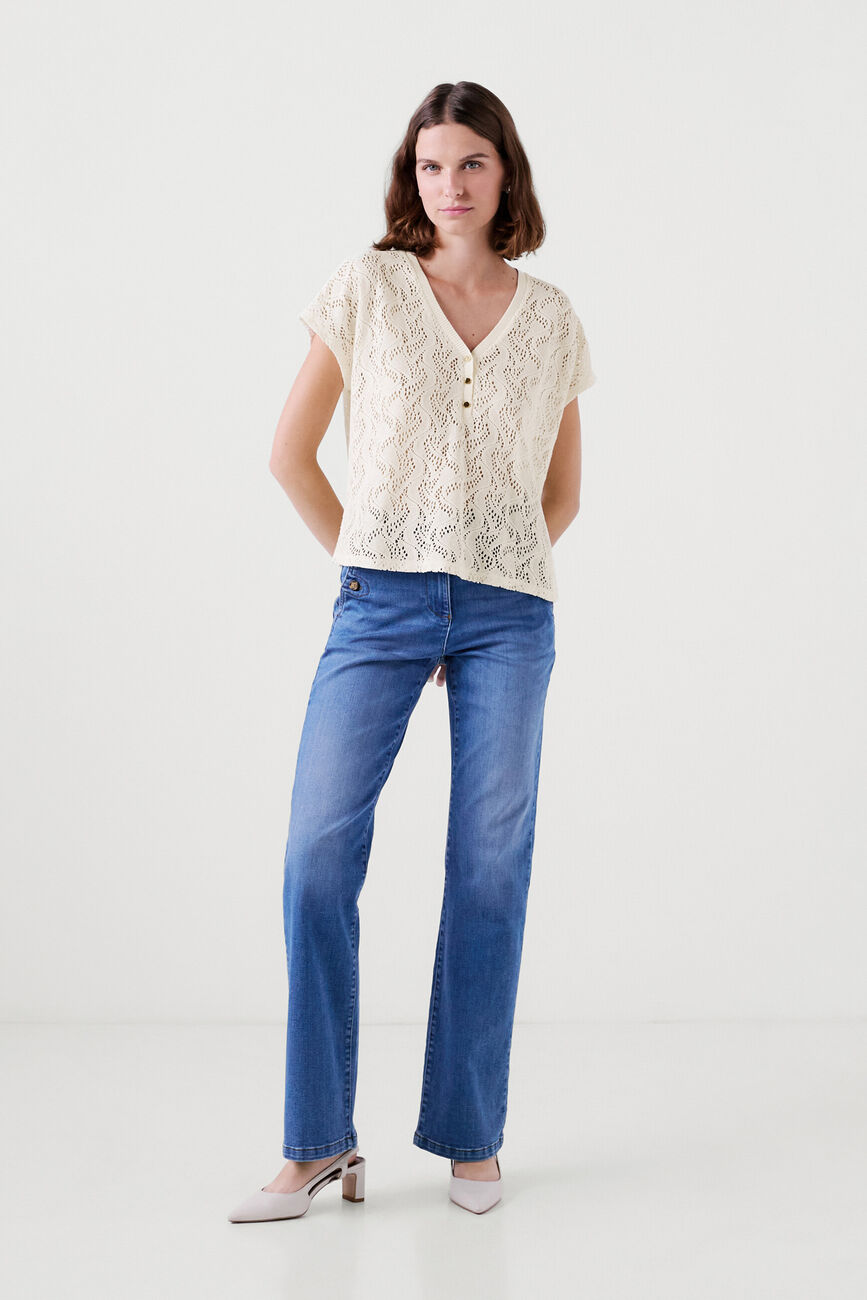 T-shirt tnoe ivoire femme