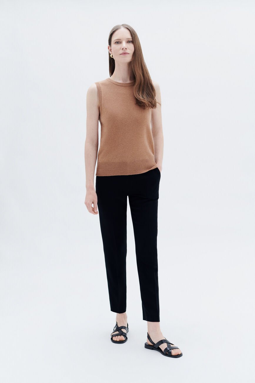 pull ilona camel femme