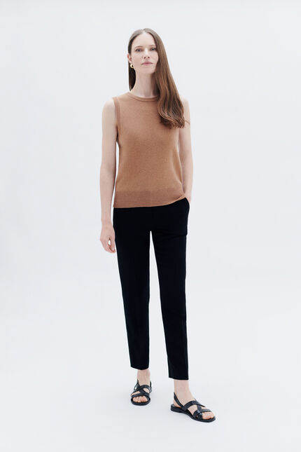 pull ilona camel femme