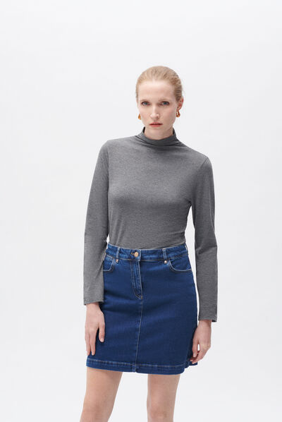 T-shirt tlilo gris fonce femme