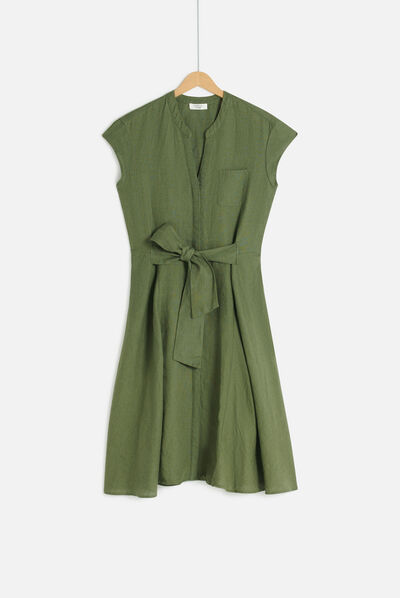 robe rosine vert kaki femme