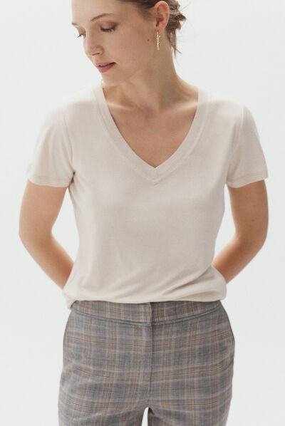 T-shirt Anita ecru donna