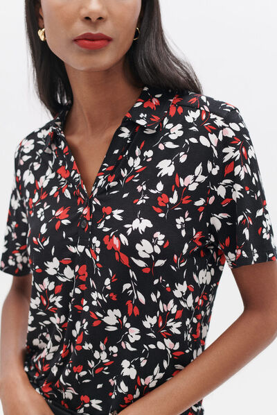 T-shirt taude noir femme