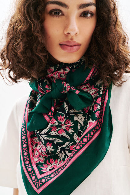 Foulard Luka vert foncé femme