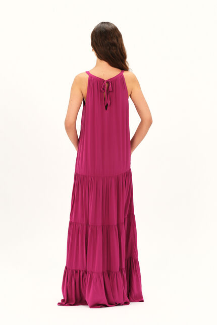 Robe ranissa rose framboise femme