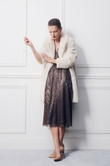 Robe rguesta couleur cuivre femme