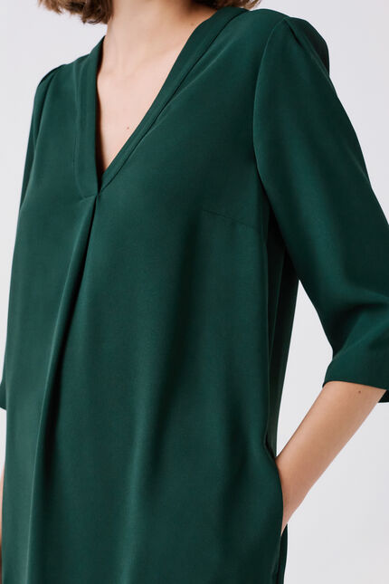 Robe Ramelo vert fonce femme