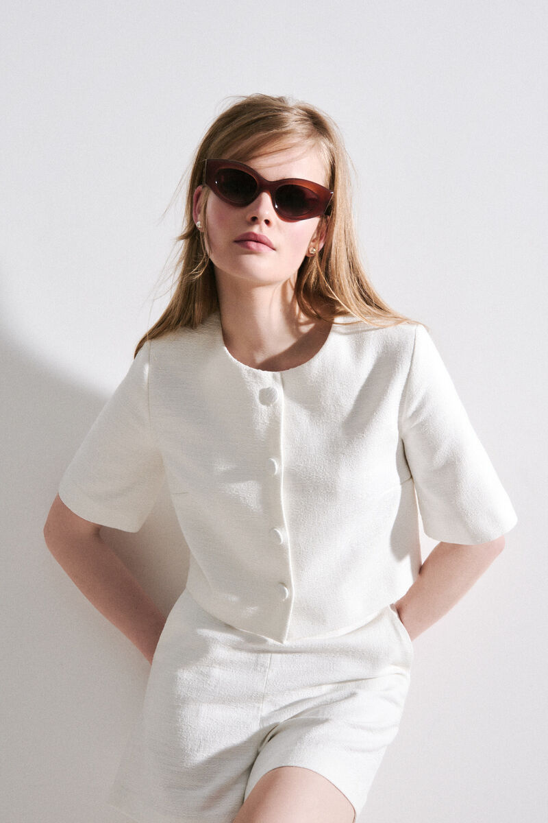 Short Sitamine2 ecru femme