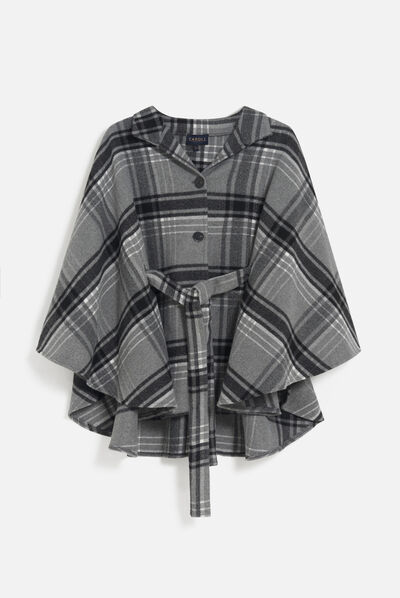 Poncho hacaro noir femme