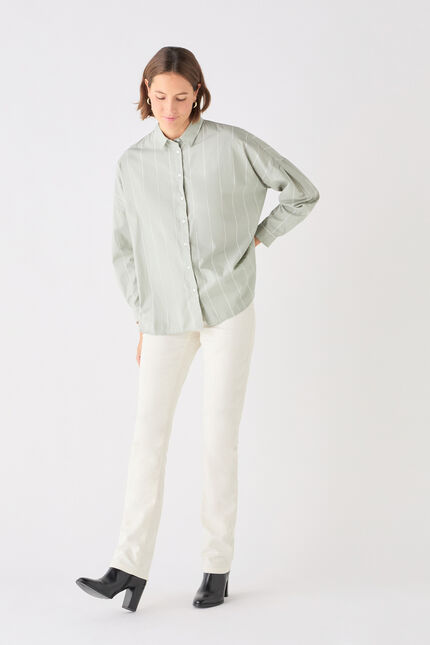 Claudy overhemd pastelgroen vrouw