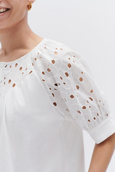 tshirt adelina ivoire femme