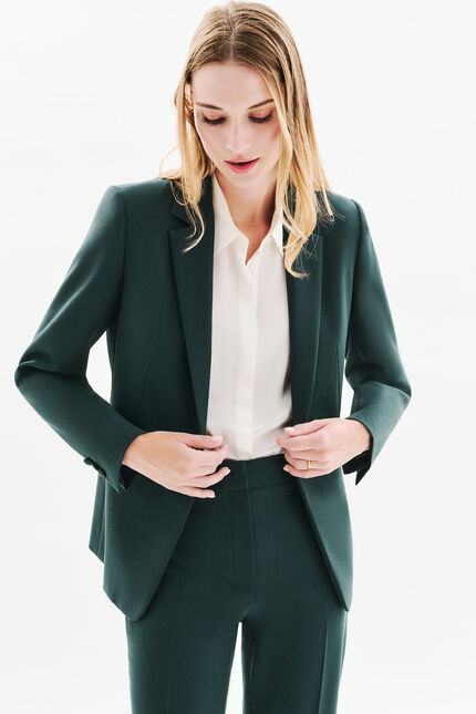 Jaqueta Vanteane vert foncé mulher