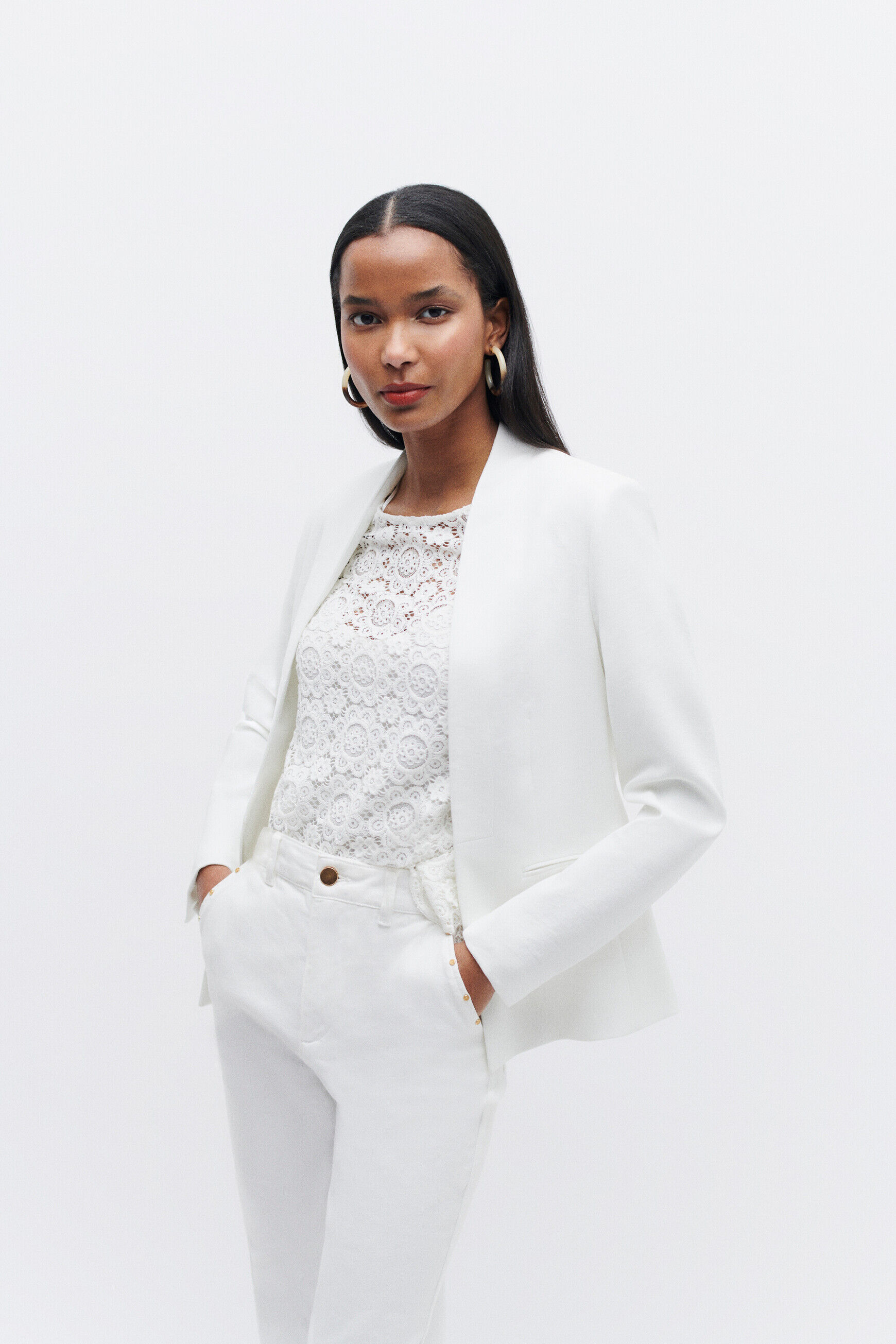 Veste vsixtine ivoire femme