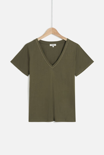t-shirt taylor vert olive femme