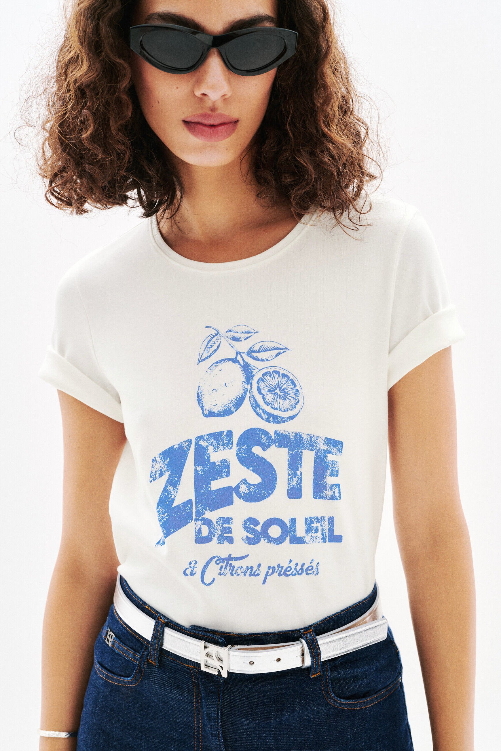 T-shirt Tcitron ecru femme