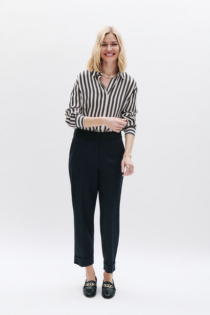 Pantalón Philemon azul marino mujer