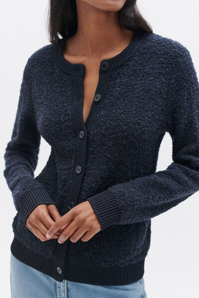 Veste will bleu marine femme