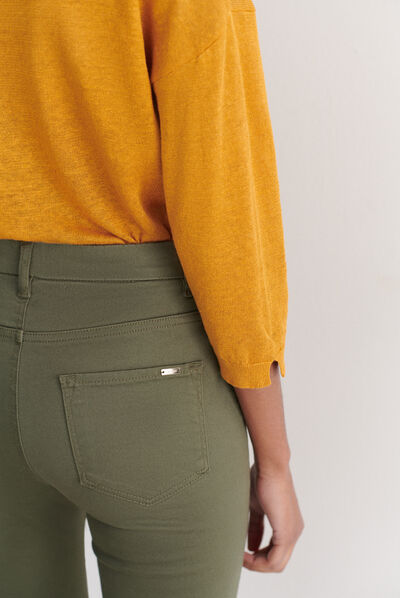 Pantalón Tony B verde caqui mujer
