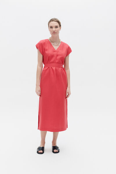 Robe rfaustine rose femme