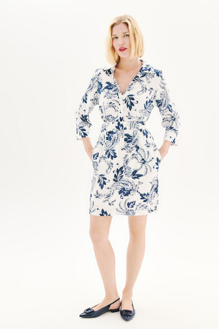 Robe Rlaurane ivoire femme