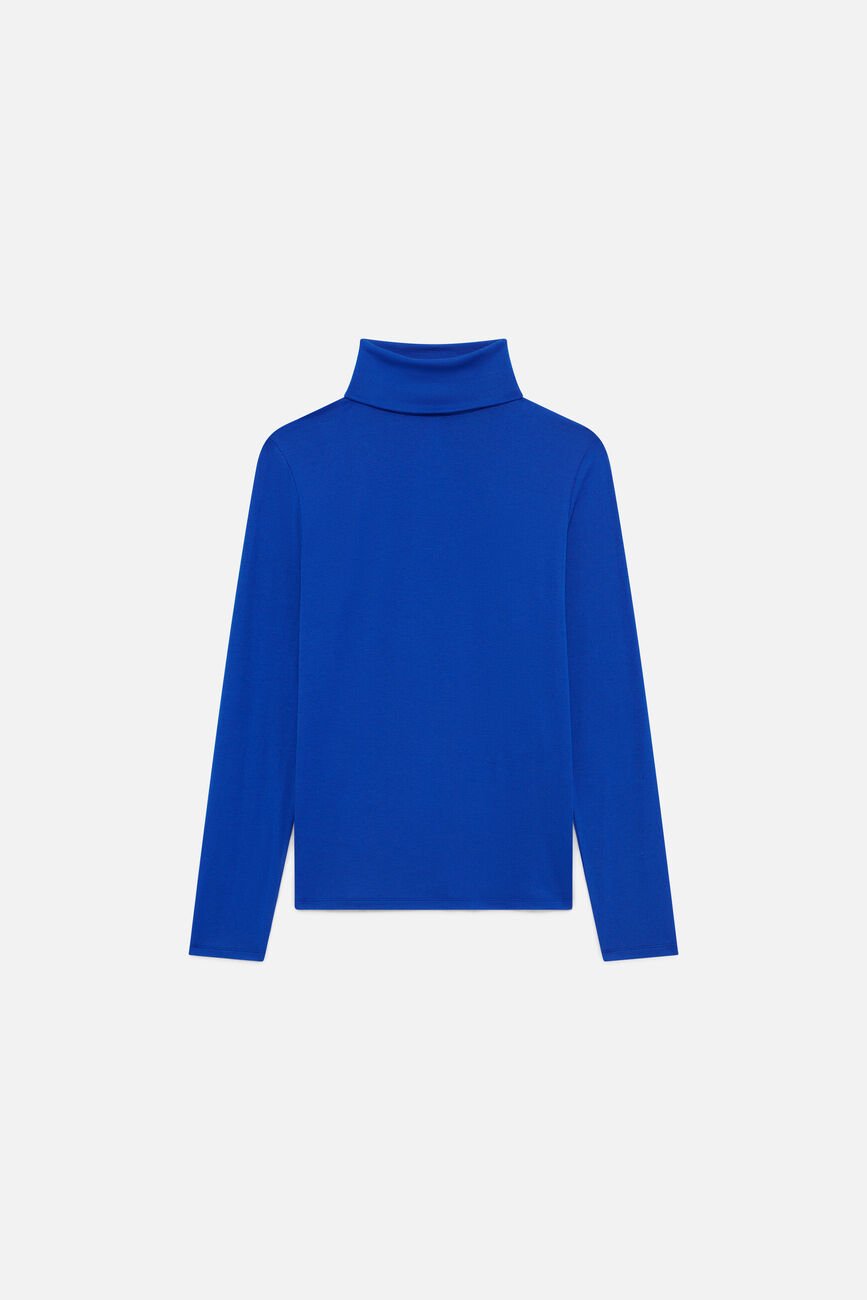 T-shirt Tlili bleu electrique femme