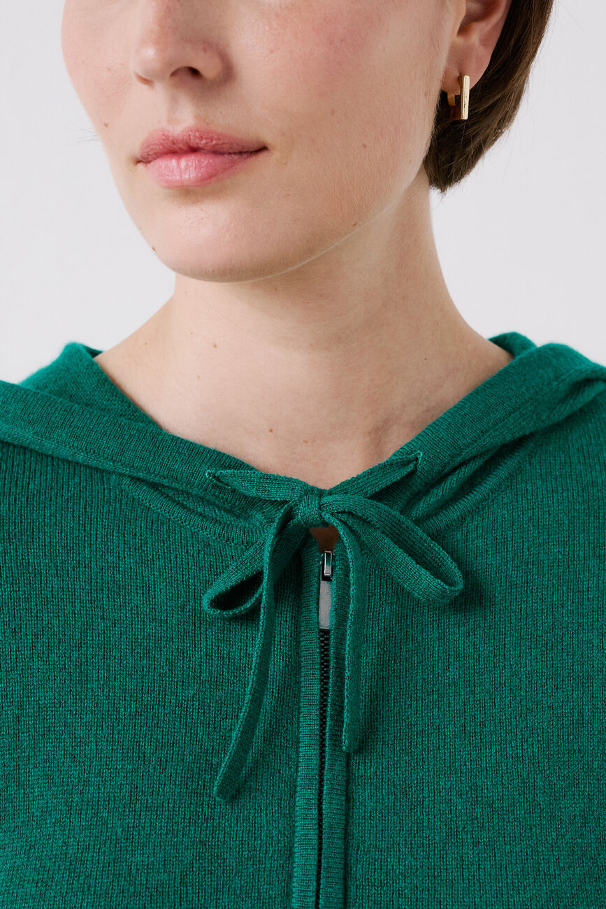gilet basila vert émeraude femme