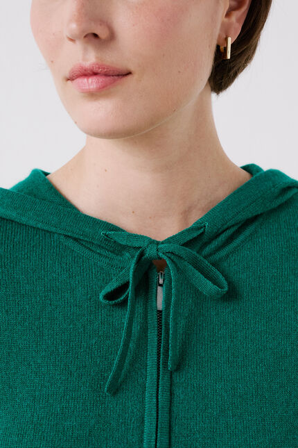 gilet basila vert émeraude femme
