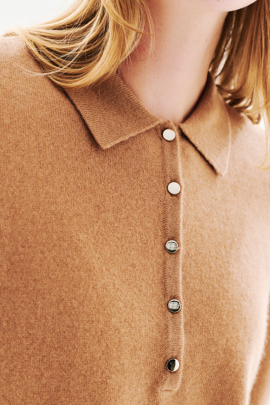 Maglione Mjane 100% cashmere cammello donna